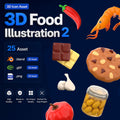 3D Food Illustration 2